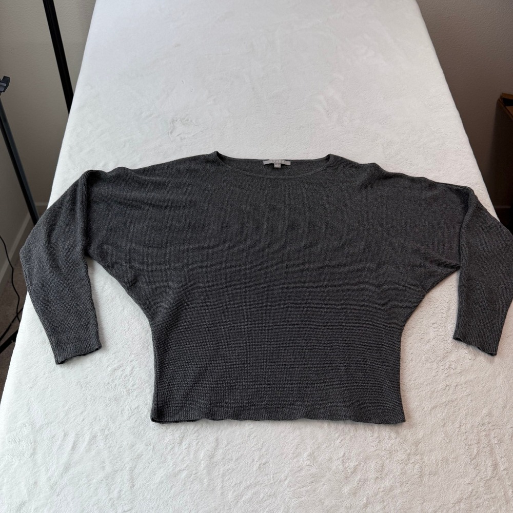 Cyrus Batwing Sweater Womens Small Charcoal Grey Good CV142012FM Dolman Knit